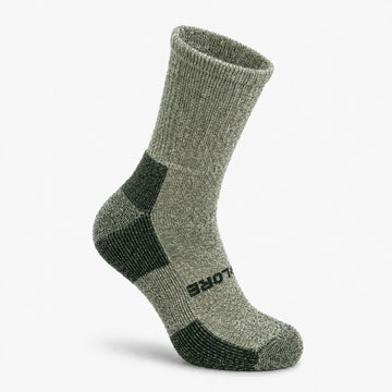 Sage Green Explore Midweight 6" Crew alpaca sock right front view