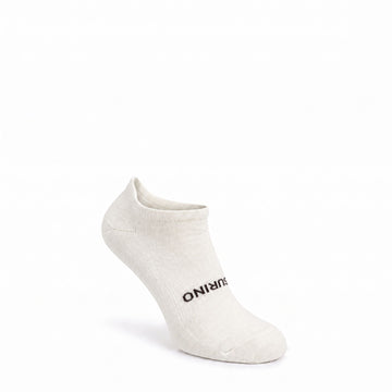 Natural White Surino Lightweight micro alpaca sock right front view