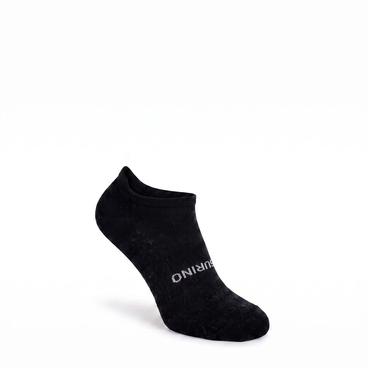 Black Surino Lightweight micro alpaca sock right front view