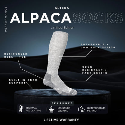 Limited Edition Conquer Lightweight 14" OTC Alpaca Sock