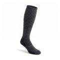 Gray tweed Prevail Midweight 14" OTC alpaca performance sock front right view