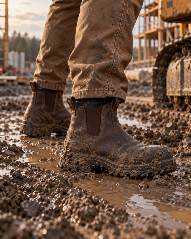 Pull-On Work Boots